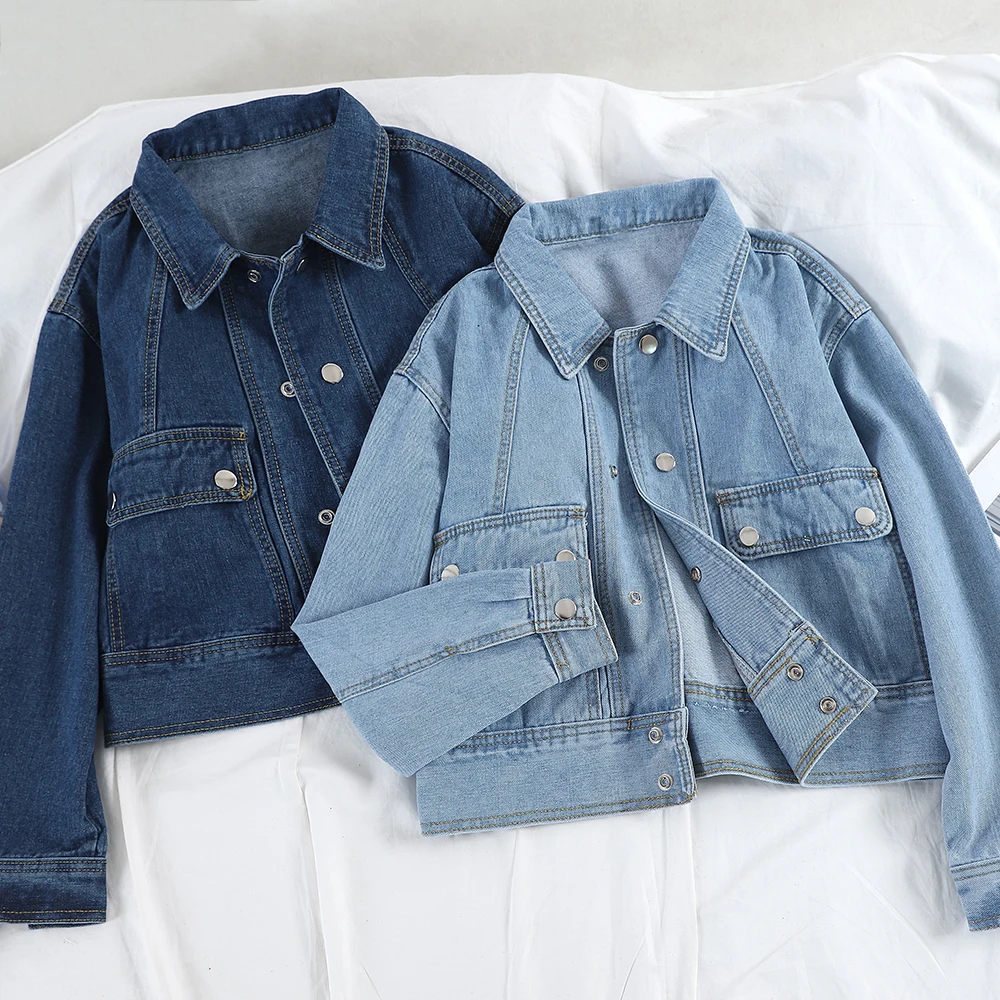 SKOONHEID Women Basic Denim Jacket Korean Winter Harajuku Windbreaker Overcoat Fashion Blue Outwear Autumn Solid Bomber Jacket
SKOONHEID Women Basic Denim Jacket Korean Winter Harajuku Windbreaker Overcoat Fashion Blue Outwear Autumn Solid Bomber Jacket