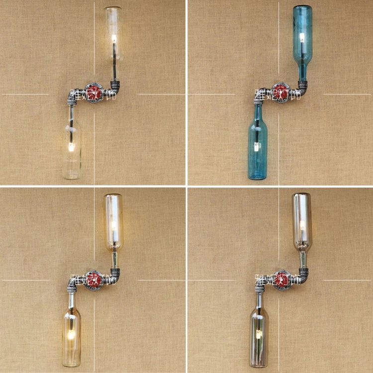 American wall lamp retro loft balcony bar dinner room iron Edison water bottle glass bottle clothing store wall lights ZA GY268
American wall lamp retro loft balcony bar dinner room iron Edison water bottle glass bottle clothing store wall lights ZA GY268