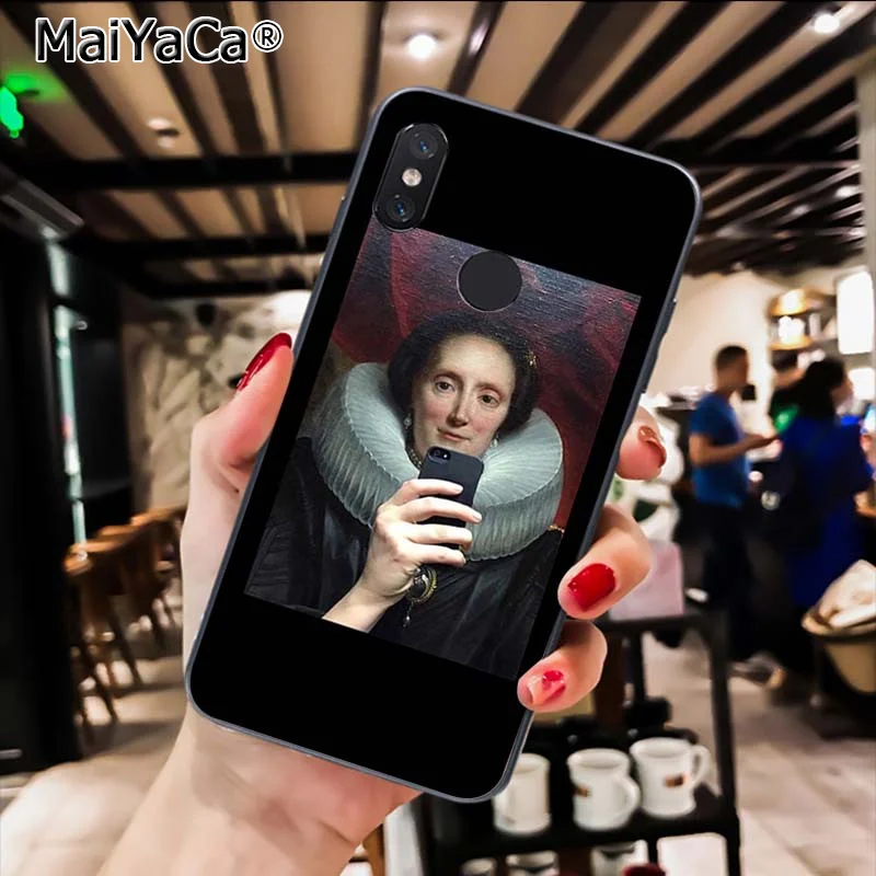 Funny Oil painting Made Art of the selfie