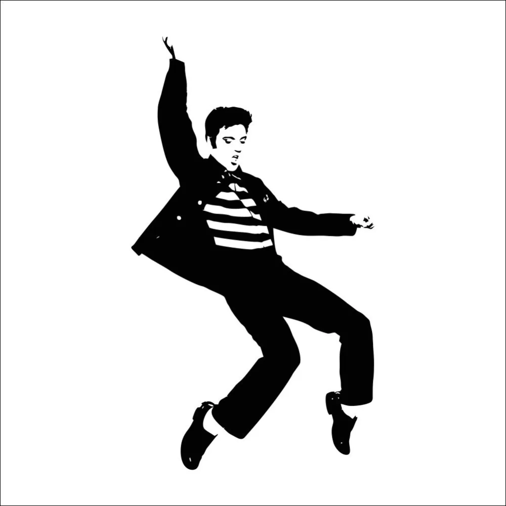 Классическая наклейка Elvis Presley с рисунком танца настенная домашний декор для