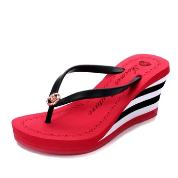2019 new Platform Sandals Women High Heel Zapatillas Summer Shoes Fashion Straped Slippers Beach Flip Flops Solid Slides Women
2019 new Platform Sandals Women High Heel Zapatillas Summer Shoes Fashion Straped Slippers Beach Flip Flops Solid Slides Women
