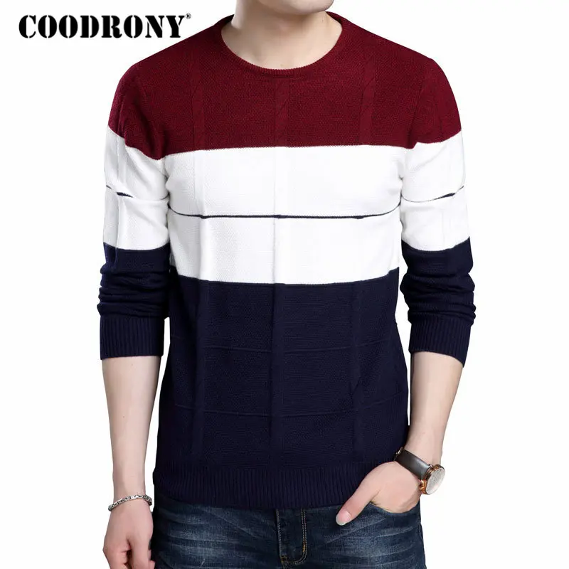 COODRONY Sweater Men Casual Hit Color O-Neck Pull Homme Knitwear Top Pullover Men Autumn Winter Soft Warm Slim Fit Sweaters 8167
COODRONY Sweater Men Casual Hit Color O-Neck Pull Homme Knitwear Top Pullover Men Autumn Winter Soft Warm Slim Fit Sweaters 8167