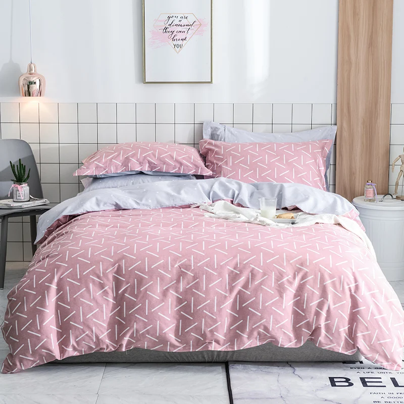 Fashion Pink + White Stripe Pattern 100% Cotton Soft 3/4Pc Comforter Bedding Sets Duvet Cover Set Winter Bed Sheet Pillowcase
Fashion Pink + White Stripe Pattern 100% Cotton Soft 3/4Pc Comforter Bedding Sets Duvet Cover Set Winter Bed Sheet Pillowcase
