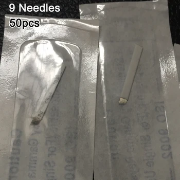 50pcs 9 Pin needle Permanent Eyebrow Makeup Blades Tattoo Manual Needles 9 For Microblading Machine 3D Eyebrow Tattoo needles
50pcs 9 Pin needle Permanent Eyebrow Makeup Blades Tattoo Manual Needles 9 For Microblading Machine 3D Eyebrow Tattoo needles