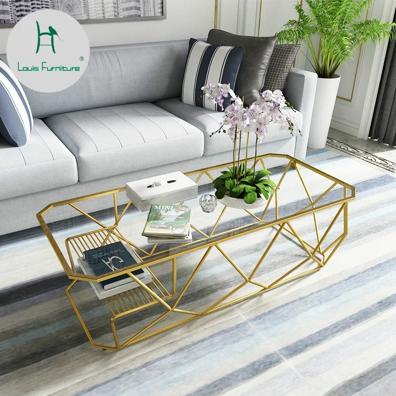 Louis Fashion Coffee Tables Nordic Living Room Iron Art Minimalist Modern Small Family Transparent Glass
Louis Fashion Coffee Tables Nordic Living Room Iron Art Minimalist Modern Small Family Transparent Glass