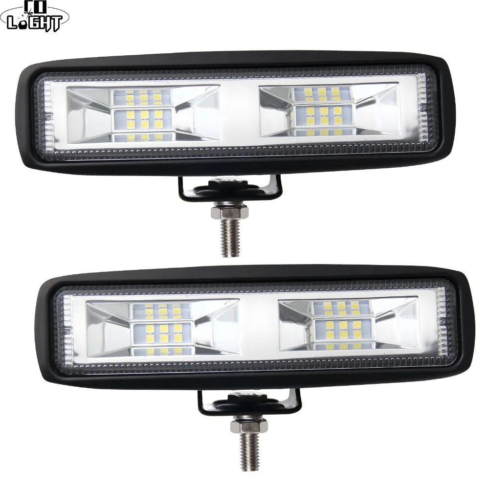 CO LIGHT 6 inch LED Work Light 12V 40W Combo Car Led Bar Offroad Motorcycle Fog light for Tractor Boats ATV UTV SUV Trucks | Автомобили и