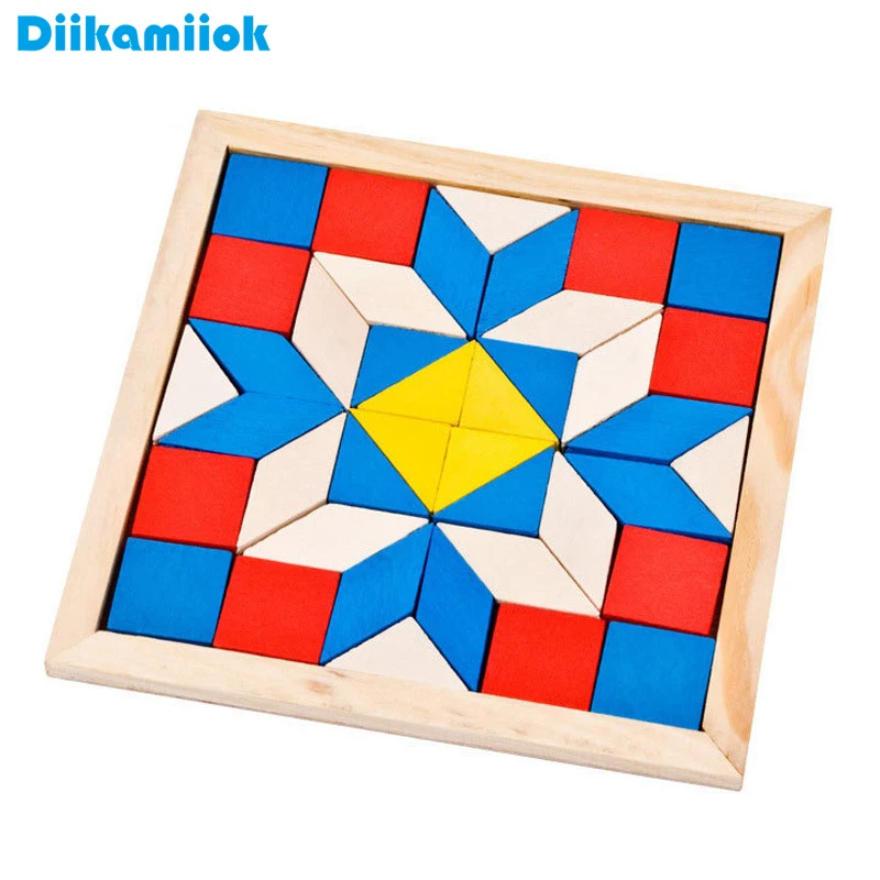 New Triangle Diamond Shape Jigsaw Puzzle Game Cognitive Baby Early Educational Montessori Children Wooden Toys For Kids
New Triangle Diamond Shape Jigsaw Puzzle Game Cognitive Baby Early Educational Montessori Children Wooden Toys For Kids