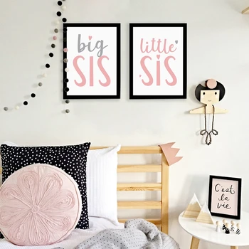 Little Sister Quote Poster Canvas Print Wall Art Decor , Big Sister Canvas Painting Wall Pictures For Sisters Room Decoration
Little Sister Quote Poster Canvas Print Wall Art Decor , Big Sister Canvas Painting Wall Pictures For Sisters Room Decoration
