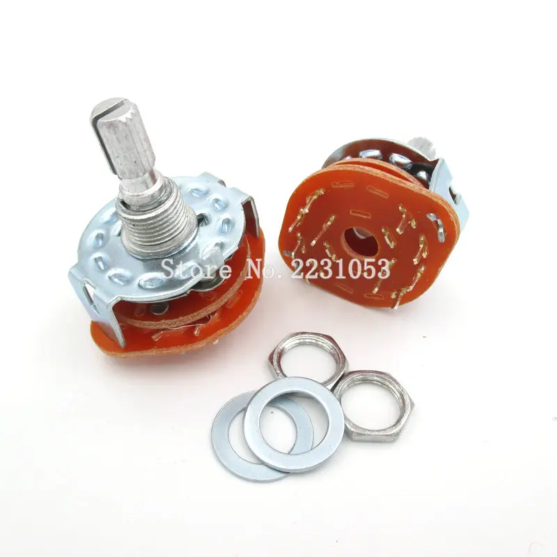 2PCS/LOT RS25 Shaft Panel Mount 2P5T Rotary Switch Selector Band 2 Pole 5 Position Knob Switch Band Switches
2PCS/LOT RS25 Shaft Panel Mount 2P5T Rotary Switch Selector Band 2 Pole 5 Position Knob Switch Band Switches