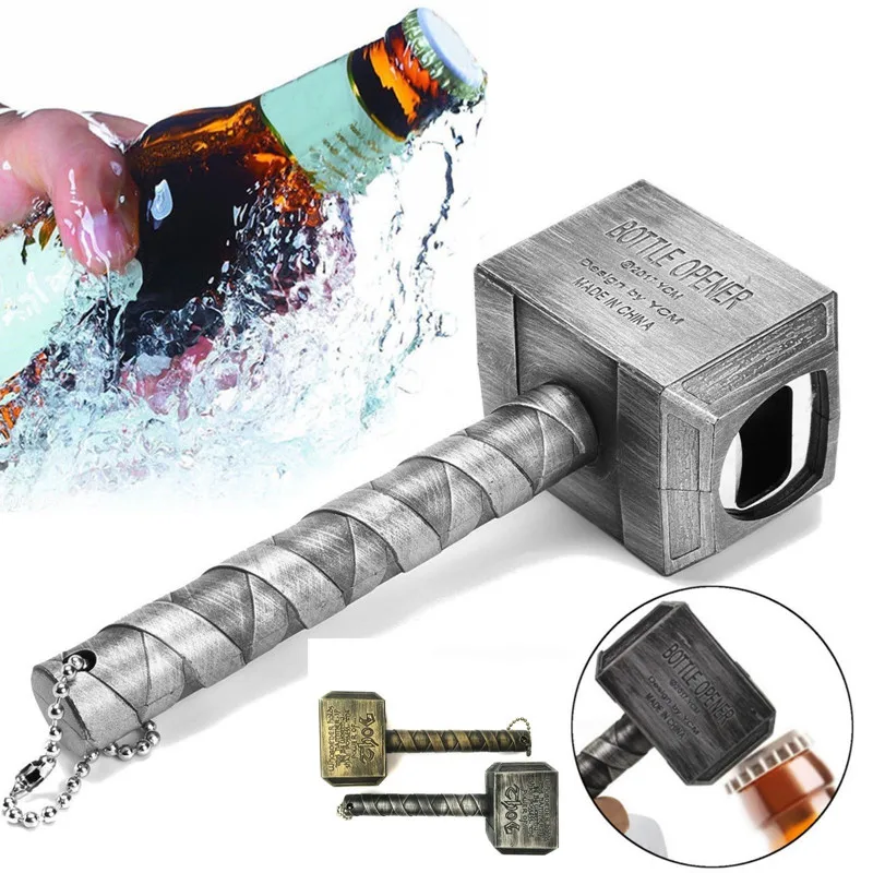 Creative Funny Bottle Opener Thor's Hammer Shape Beer Opener Wine Corkscrew Beverage Wrench Jar Opener Bar Tool Barware Decor
Creative Funny Bottle Opener Thor's Hammer Shape Beer Opener Wine Corkscrew Beverage Wrench Jar Opener Bar Tool Barware Decor