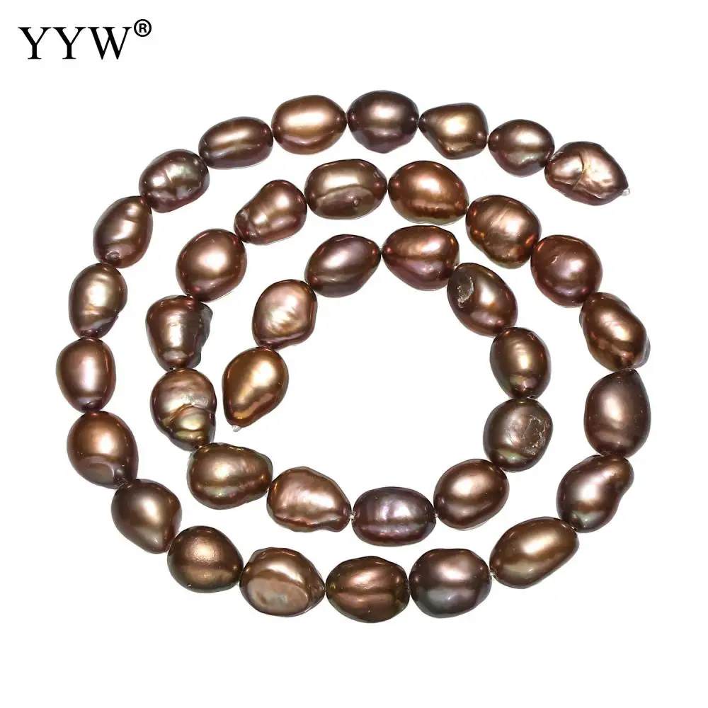 Cultured Freshwater Pearl Beads coffee color 8-9mm Approx 0.8mm Sold Per Approx 15 Inch Strand
Cultured Freshwater Pearl Beads coffee color 8-9mm Approx 0.8mm Sold Per Approx 15 Inch Strand