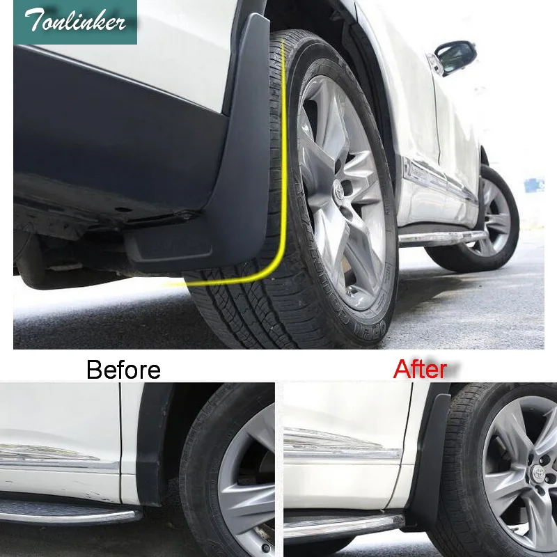 Tonlinker 4 PCS DIY Car styling Green plastic mudguard Stickers for TOYOTA HIGHLANDER 2012 2013 2014 2015 parts accessories
Tonlinker 4 PCS DIY Car styling Green plastic mudguard Stickers for TOYOTA HIGHLANDER 2012 2013 2014 2015 parts accessories