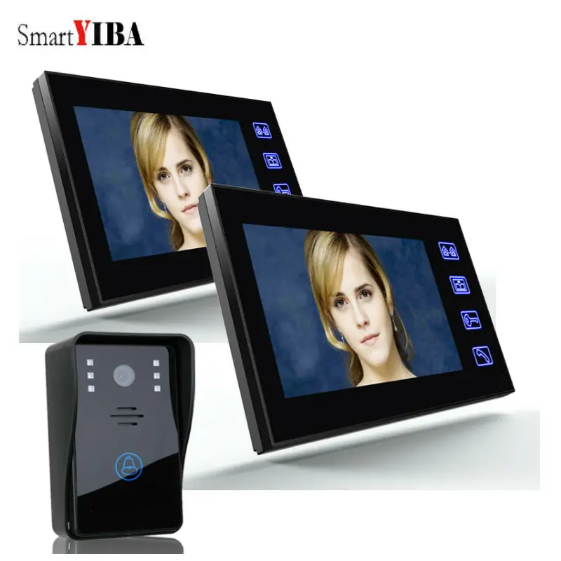 SmartYIBA Video Doorphone Handsfree Night Vision Door Camera Bell Color Touch Monitor 7 inch Louder Speaker Video Intercom
SmartYIBA Video Doorphone Handsfree Night Vision Door Camera Bell Color Touch Monitor 7 inch Louder Speaker Video Intercom
