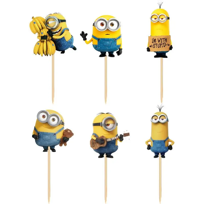 72pcs/lot Minions Theme Party cupcake toppers picks baby shower Birthday Spiderman wedding Party Decoration Kids Supplies
72pcs/lot Minions Theme Party cupcake toppers picks baby shower Birthday Spiderman wedding Party Decoration Kids Supplies