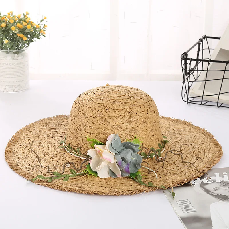 Summer Travel Vacation Sun Hats for Women Big Wide Brim Beach Hat Garland Visor Ladies Straw Hat pamelas y sombreros
Summer Travel Vacation Sun Hats for Women Big Wide Brim Beach Hat Garland Visor Ladies Straw Hat pamelas y sombreros