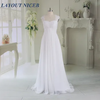 2017 New Arrival Chiffon A-Line Wedding Dresses Sweep Train Sweetheart Neck Cap Sleeve Custom Made vestido de casamento Lace Up
2017 New Arrival Chiffon A-Line Wedding Dresses Sweep Train Sweetheart Neck Cap Sleeve Custom Made vestido de casamento Lace Up