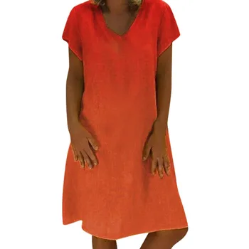 Womail Women's Sexy Fashion Casual Short Sleeve Dress Summer Gradient Loose Dresses V-Neck Dress Women Summer 2020 #Zer
Womail Women's Sexy Fashion Casual Short Sleeve Dress Summer Gradient Loose Dresses V-Neck Dress Women Summer 2020 #Zer