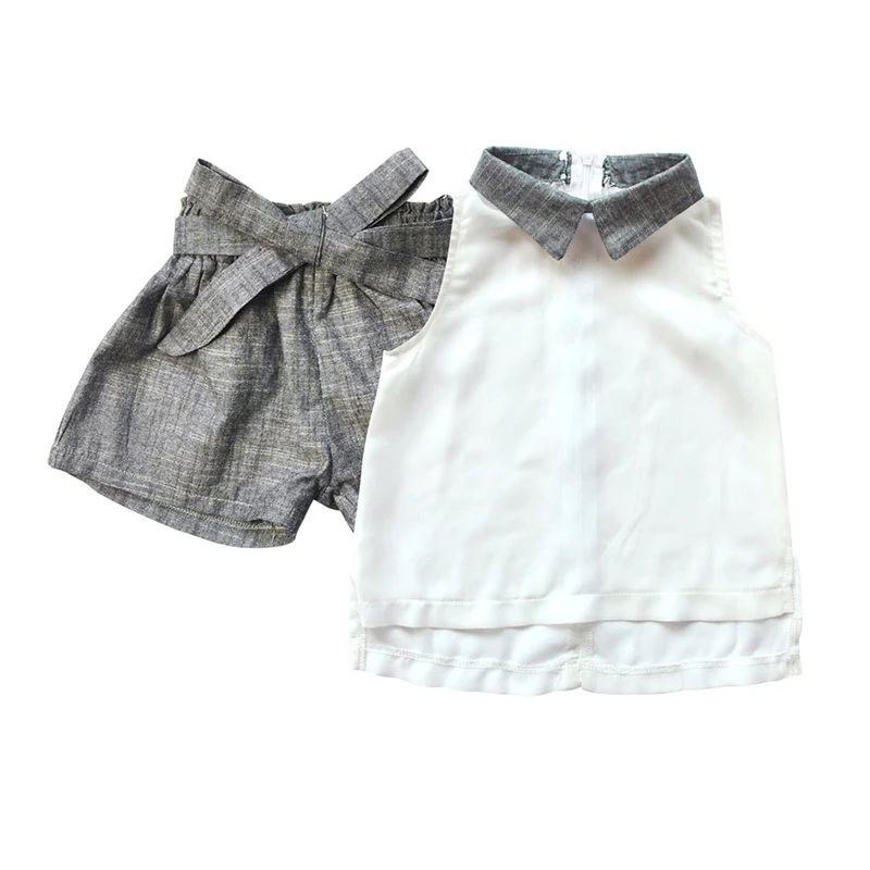 Hot Baby Clothing Girl Baby Clothes Chiffon Summer Girls Clothing Sets T-Shirt + Gray Pants New
Hot Baby Clothing Girl Baby Clothes Chiffon Summer Girls Clothing Sets T-Shirt + Gray Pants New