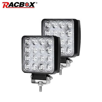 RACBOX 4 inch 48W LED Work Light Spot Flood 12V 24V Car SUV Truck Square LED Working Light Driving Lamp Floodlights Spotlights
RACBOX 4 inch 48W LED Work Light Spot Flood 12V 24V Car SUV Truck Square LED Working Light Driving Lamp Floodlights Spotlights