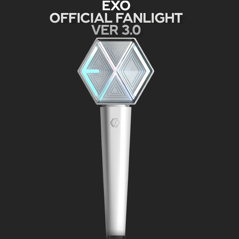 In stock KPOP EXO OFFICIAL FANLIGHT Ver.3 Stick Lamp Bluetooth Concert Hiphop Light stick Fans Collection Lightstick | Лампы и