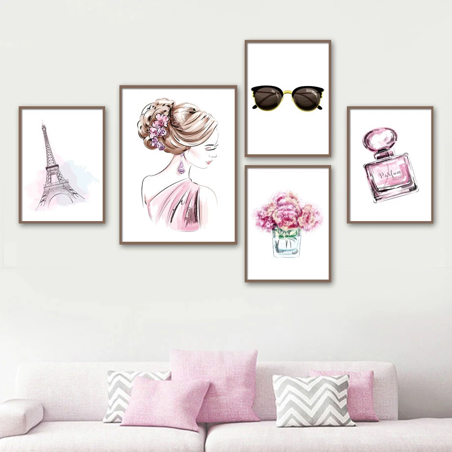 Home Decor Nordic Modular Perfume Paris Picture Tower Flower Girl Poster Modern House No Framed Canvas Wall Art Printed Painting
Home Decor Nordic Modular Perfume Paris Picture Tower Flower Girl Poster Modern House No Framed Canvas Wall Art Printed Painting