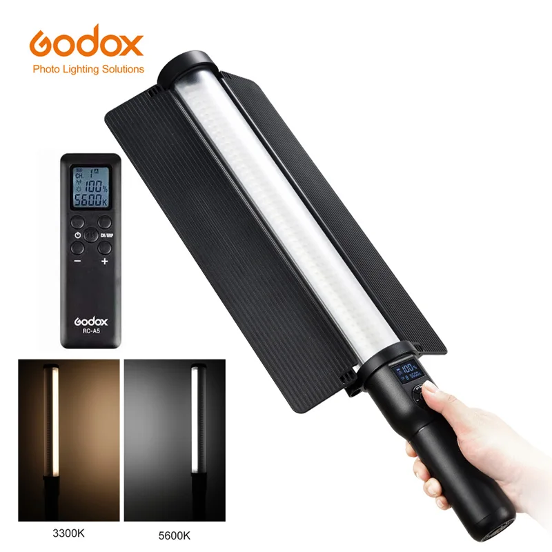 Godox LC500 LED Light Stick 3300K-5600K Adjustable Portable Handle Video Lamp LED Light Stick with Built-in Battery and Remote
Godox LC500 LED Light Stick 3300K-5600K Adjustable Portable Handle Video Lamp LED Light Stick with Built-in Battery and Remote