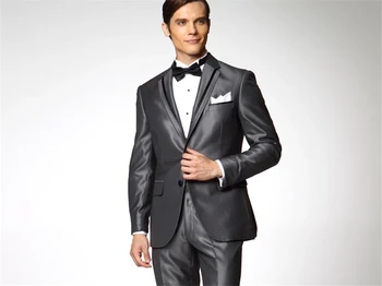 Custom Made Groom Tuxedos Shiny Grey Groomsmen Notch Lapel Men Wedding Suits Best Mens Suit (Jacket+Pants+Tie+Girdle) B615
Custom Made Groom Tuxedos Shiny Grey Groomsmen Notch Lapel Men Wedding Suits Best Mens Suit (Jacket+Pants+Tie+Girdle) B615