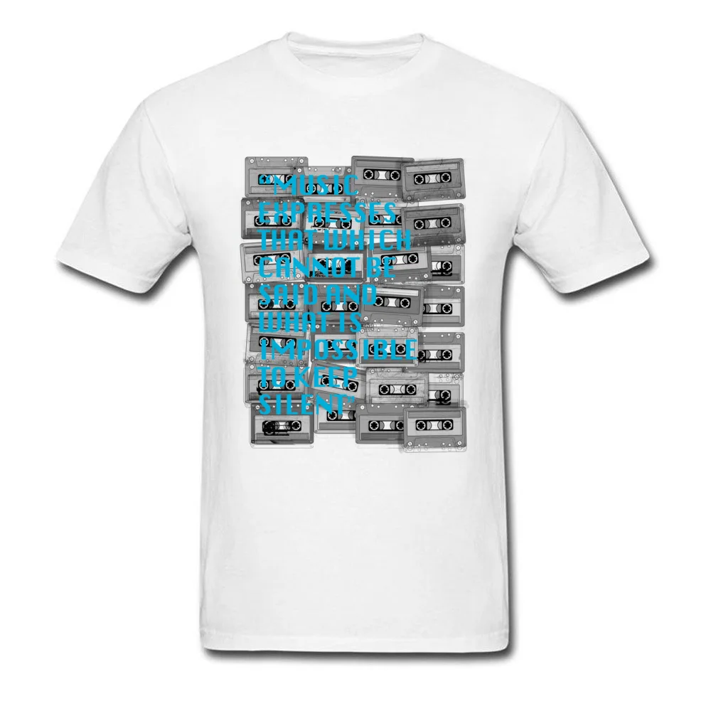 Music Is my Life Brand New Short Sleeve cosie T-Shirt 100% Cotton O-Neck Men's T Shirt Casual Tops & Tees ostern Day Music Is my Life white