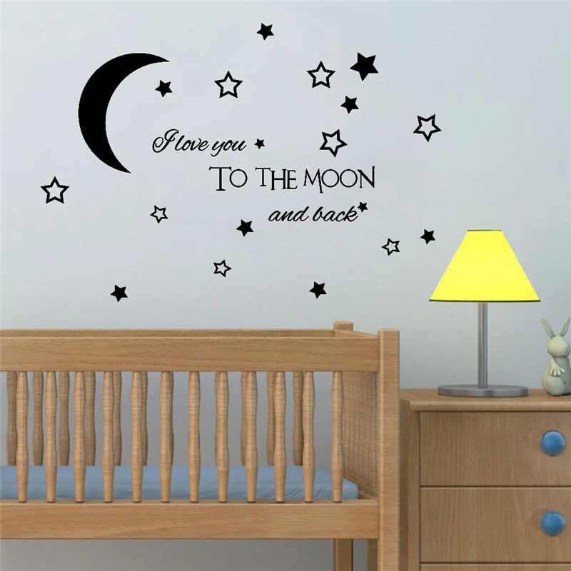 I Love You To The Moon And Back Quote Vinyl Wall Decal Wall Lettering Words Wall Sticker Home Decor Wedding Decoration#YY
I Love You To The Moon And Back Quote Vinyl Wall Decal Wall Lettering Words Wall Sticker Home Decor Wedding Decoration#YY