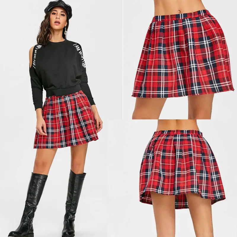 Plaid skirts dropping wild graduation