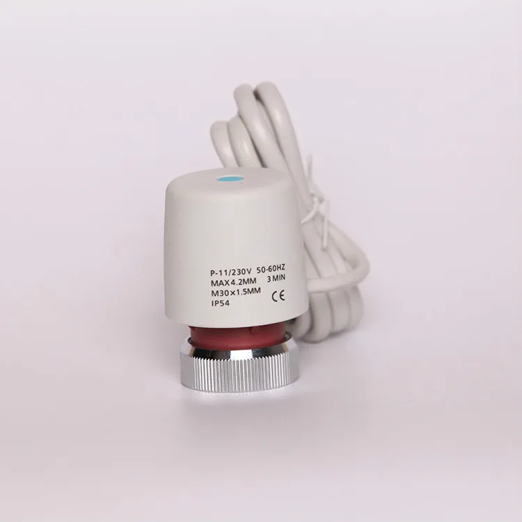 Электрический привод для коллектора в напольной системе отопления 230V нормально закрытый для радиатора управления
Электрический привод для коллектора в напольной системе отопления 230V нормально закрытый для радиатора управления