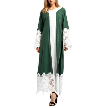 Sleeper #W401 2019 NEW FASHION Women Lace Patchwork Long Sleeves Islamic Muslim Middle East Maxi Robe Dresses hot Free Shipping
Sleeper #W401 2019 NEW FASHION Women Lace Patchwork Long Sleeves Islamic Muslim Middle East Maxi Robe Dresses hot Free Shipping