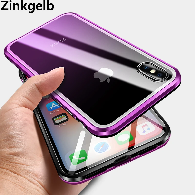 For iPhone XS Max Case Cover Luxury Hard Magnetic Metal Aluminum Alloy Gradient Transparent Glass Phone Case for iPhone X Cover
For iPhone XS Max Case Cover Luxury Hard Magnetic Metal Aluminum Alloy Gradient Transparent Glass Phone Case for iPhone X Cover