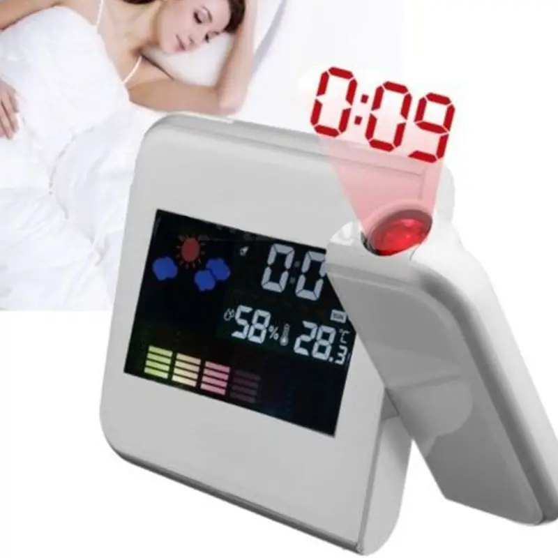 LCD Electronic Clock Projection Digital Alarm Clock Snooze Weather Thermometer LED Display
LCD Electronic Clock Projection Digital Alarm Clock Snooze Weather Thermometer LED Display
