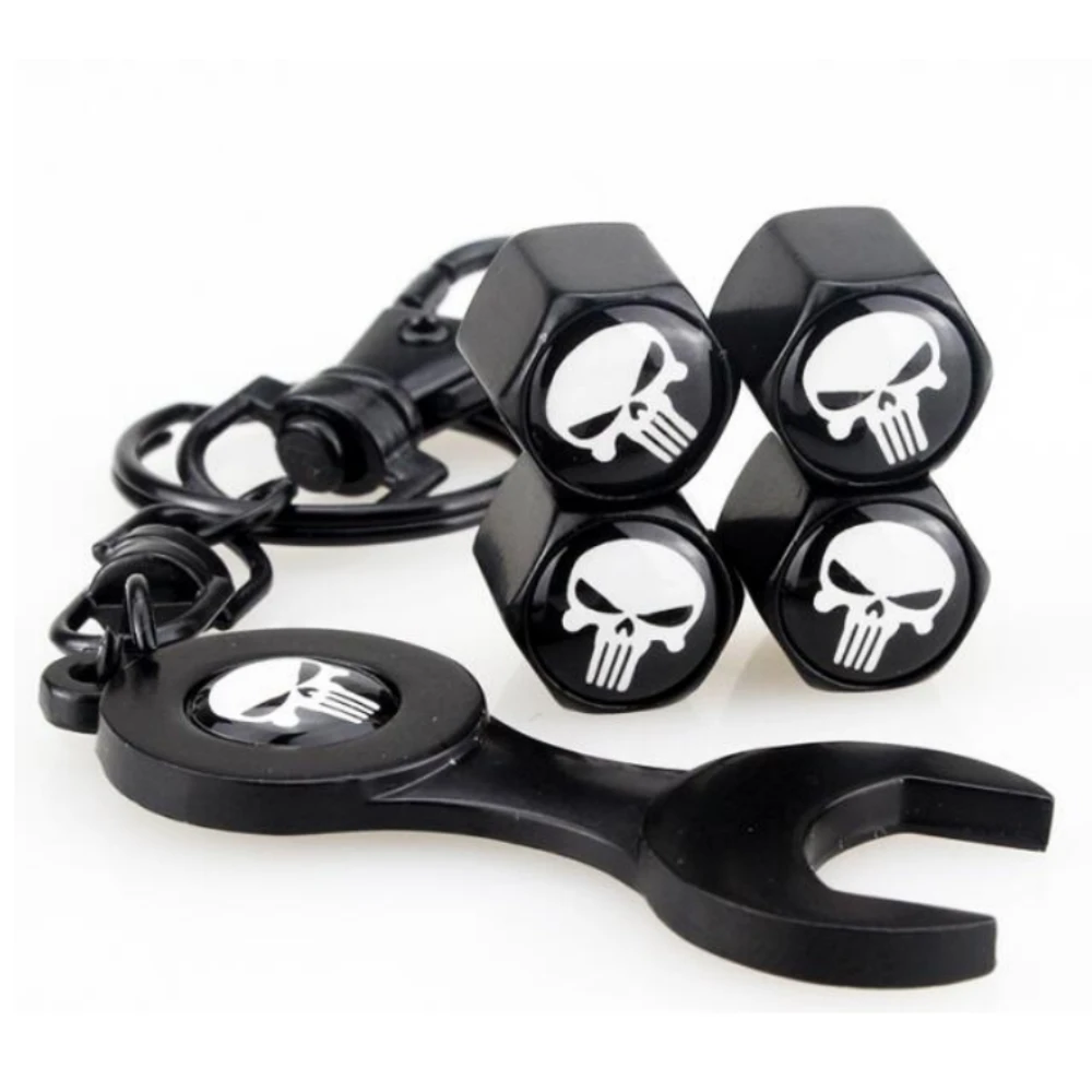 4pcs Car Wheel Valve Stems Caps & Wrench Skull Logo Customization for Ford Mondeo MK4 Focus 2 3 C-max S-max Ranger Kuga Transit
4pcs Car Wheel Valve Stems Caps & Wrench Skull Logo Customization for Ford Mondeo MK4 Focus 2 3 C-max S-max Ranger Kuga Transit