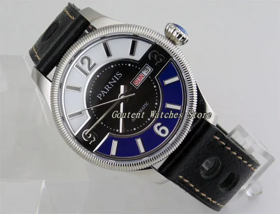 42mm Parnis Date&Day Brushed Case Sapphire Glass Miyota Movement Automatic Men's Watch
42mm Parnis Date&Day Brushed Case Sapphire Glass Miyota Movement Automatic Men's Watch