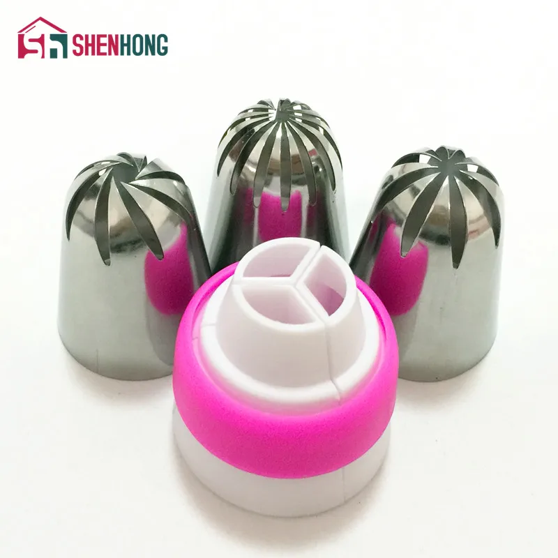 Amazing Stainless Steel Cream Icing Piping Nozzle Tips 1 Adaptor Converter Pastry Decorating Cake Cupcake Russian Tulip Baking
Amazing Stainless Steel Cream Icing Piping Nozzle Tips 1 Adaptor Converter Pastry Decorating Cake Cupcake Russian Tulip Baking