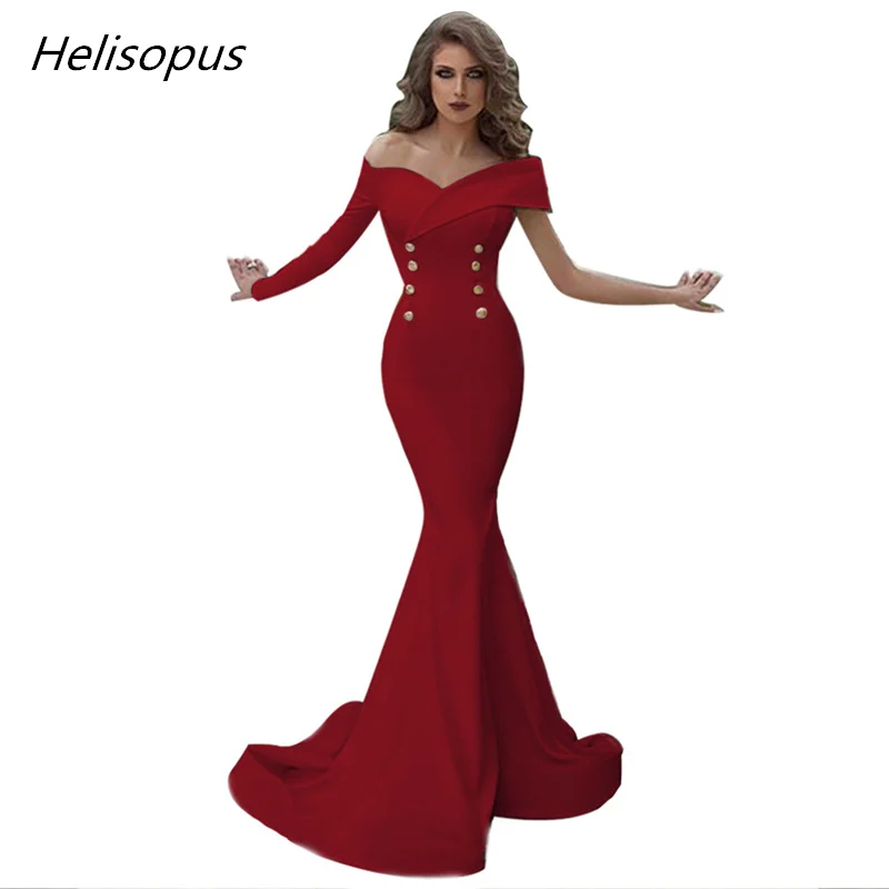 Helisopus Sexy Off One Shoulder Mermaid Evening Party Dresses White Red Black Elegant Evening Gown Robe Long Dress
Helisopus Sexy Off One Shoulder Mermaid Evening Party Dresses White Red Black Elegant Evening Gown Robe Long Dress