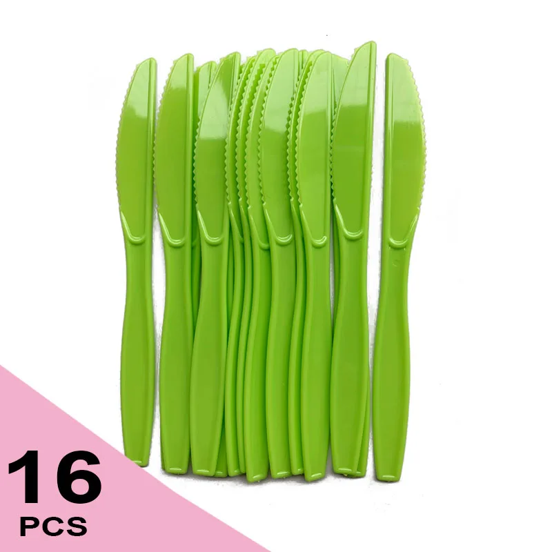 16pcs per pack green plastic tableware disposable Knife birthday party supplies birthday party set
16pcs per pack green plastic tableware disposable Knife birthday party supplies birthday party set