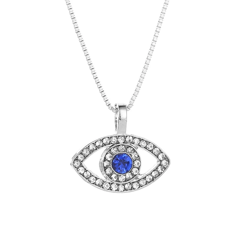 Creative Blue Evil Eye Bling Starry Crystal Silver Plated Necklaces for Women
Creative Blue Evil Eye Bling Starry Crystal Silver Plated Necklaces for Women