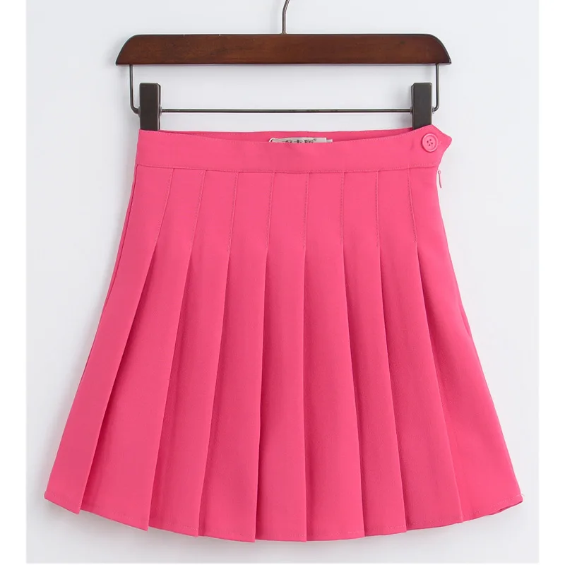 Женская модная летняя плиссированная юбка с высокой талией Студенческая для