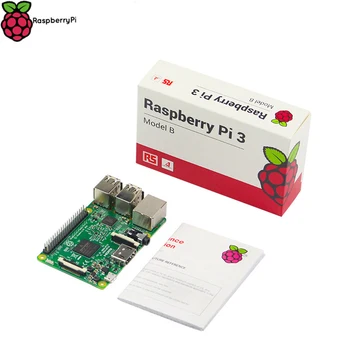 Original Raspberry Pi 3 Model B UK Version 1GB RAM 1.2GHz Quad-Core ARM Cortex-A53 64 Bit CPU Bluetooth 4.0 Faster than RPI 2
Original Raspberry Pi 3 Model B UK Version 1GB RAM 1.2GHz Quad-Core ARM Cortex-A53 64 Bit CPU Bluetooth 4.0 Faster than RPI 2
