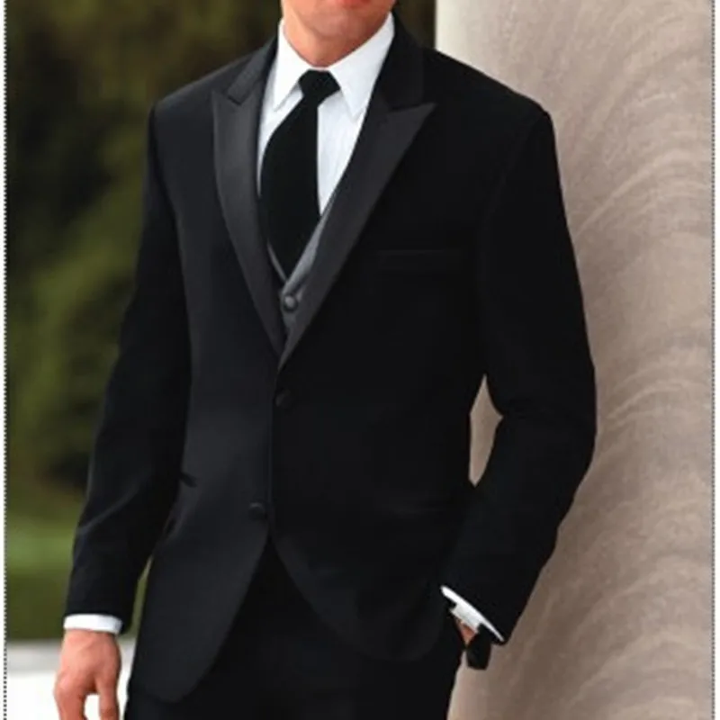 2017 New Arrival 3 pieces Groom Tuxedos Groomsmen Black Wedding Dinner Evening Suits Best Man Bridegroom (Jacket+Pants+Tie+Vest)
2017 New Arrival 3 pieces Groom Tuxedos Groomsmen Black Wedding Dinner Evening Suits Best Man Bridegroom (Jacket+Pants+Tie+Vest)