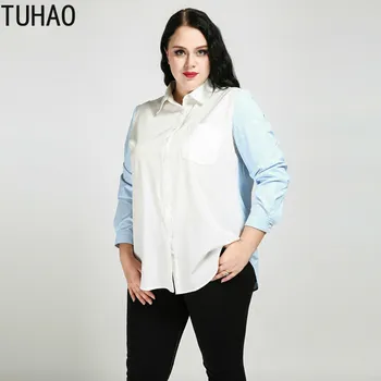 TUHAO Plus Size 7XL 6XL 5XL Tops Casual Loose Linen Blouse Women Office Shirts Irregular Buttons Long Blusas Mujer Blouses RL
TUHAO Plus Size 7XL 6XL 5XL Tops Casual Loose Linen Blouse Women Office Shirts Irregular Buttons Long Blusas Mujer Blouses RL