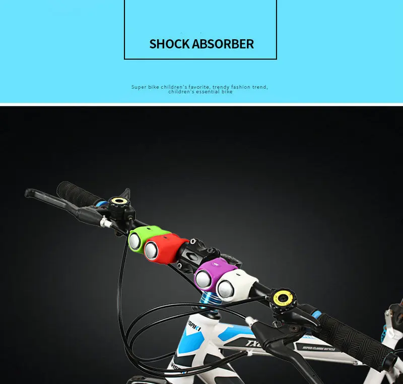 Electric Cycling Bells 110 dB Horn Rainproof MTB Bicycle Handlebar Bell Silica Gel Shell Ring Bell Bicycle Accessories (2)