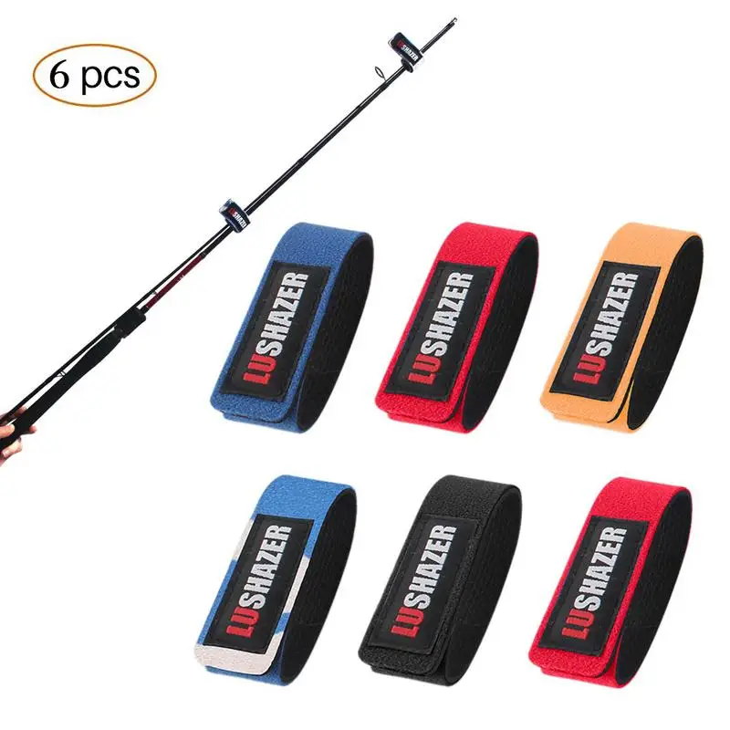 6 Pcs Fishing Belt Strap Sleeve Fishing Pole Tie Wrapping Band Pack with Elastic Carp Fishing Rod Belt
6 Pcs Fishing Belt Strap Sleeve Fishing Pole Tie Wrapping Band Pack with Elastic Carp Fishing Rod Belt