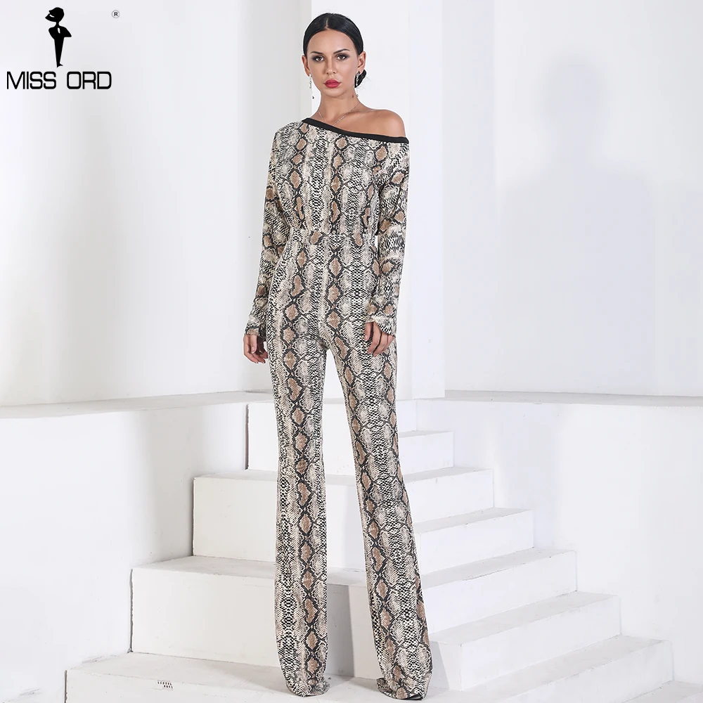 Missord 2019 Sexy Long Sleeve off shoulder snake jumpsuit print Elegant Playsuit FT9721
Missord 2019 Sexy Long Sleeve off shoulder snake jumpsuit print Elegant Playsuit FT9721