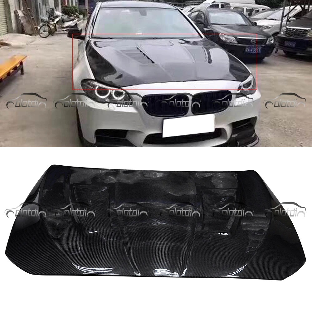 Для BMW 5 серии F10 F11 крышка двигателя из углеродного волокна капот автомобильный