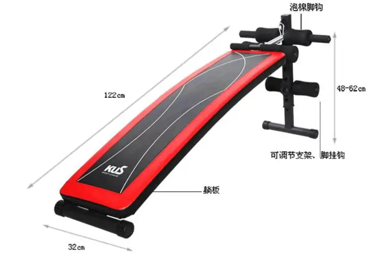 Image Professional Folding Abdominal Board Multifunction Push Up Supine Board Adjustable Sit Up Bench Adult Fitness Training Equipment