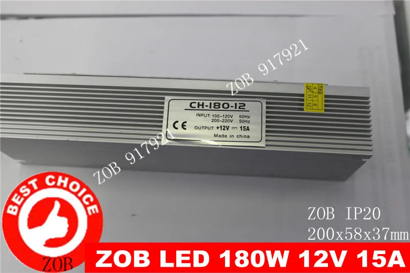 Long style Switching Power Supply OUTPUT12V 15A 180W CE/ROSH AC85V-260V bar module dedicated power adapter IP20--2PCS/LOT
Long style Switching Power Supply OUTPUT12V 15A 180W CE/ROSH AC85V-260V bar module dedicated power adapter IP20--2PCS/LOT